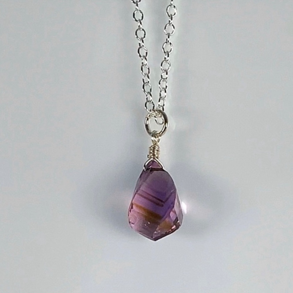 Hand Made Amethyst Charm Necklace